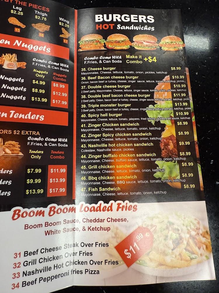 Zinger Halal Express - Menu Scan 3